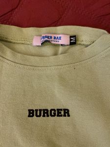 Burger Crop Top