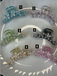 Floral Hair Claw Clip - Assorted Colors