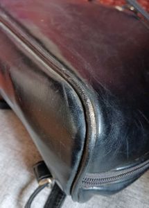 Chic Black Faux Leather Handbag