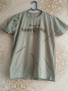 Light Green Lamborghini Graphic T-Shirt