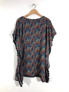 Black Printed Kaftan Top(Women’s)
