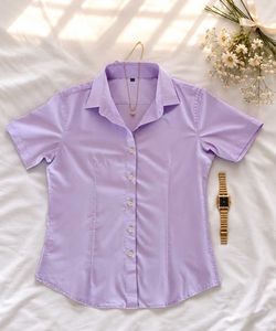 Lavender Button-Up Shirt