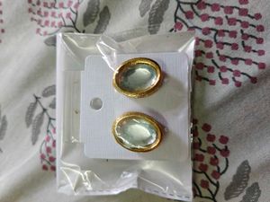 Gold Flower Statement Earrings