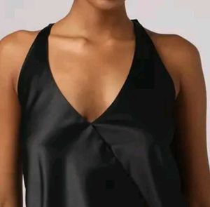 Y2k Black Halter Neck Top