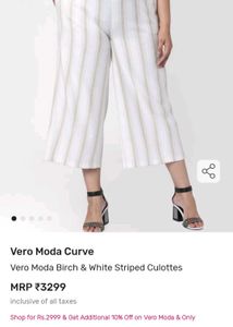 Vero Moda Striped Culottes - Stylish & Comfy