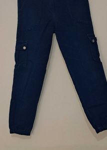 Dark Wash Cargo Jeans