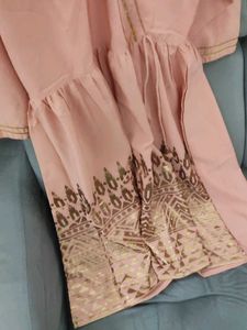 Sale! Peach Printed Kurta Set