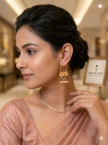 Beautiful Pearl & Jhumka Earrings