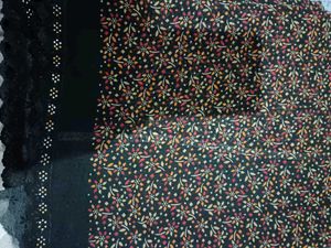 Floral Print Saree with Lace