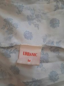URBANIC Floral Print Milkmaid Dress