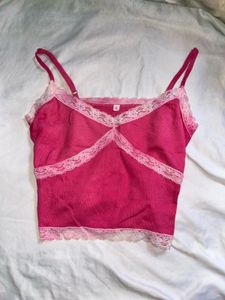Y2K lace cami