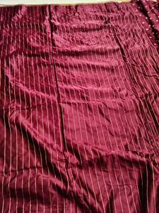 Maroon Floral Banarasi Silk Saree