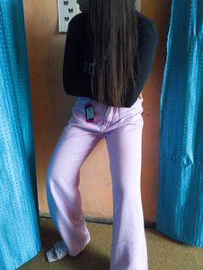 💜🤍 Waist:-32 Light Purple Wide Leg Jeans🤍