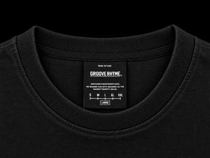 Grooverhyme Black Radio Graphic T-Shirt
