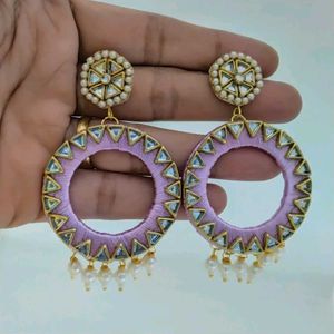 Kundan Pearl Earrings