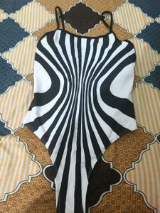 Black n white bodysuit bodycon