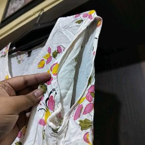White Floral Summer Dress