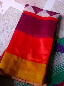 Maroon Cotton Silk Blend