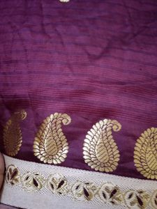 Trending brown silk saree