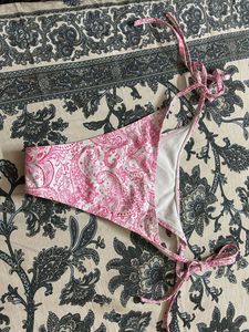 Pink Paisley Bikini Bottom