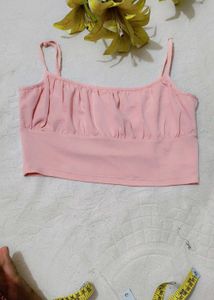Pink Ruched Tank Top