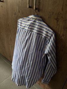 Classic Blue &amp; White Striped Button-Up Shirt