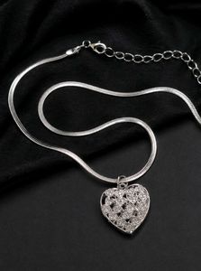 Sparkling Heart Pendant Necklace