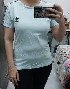 Adidas Light Blue T-Shirt