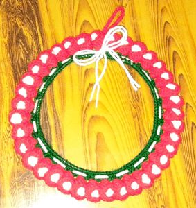 Handmade Crochet Christmas wreath