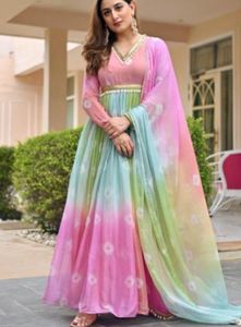 Stunning Ombre Ethnic Gown