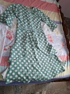 Chic Polka Dot Kurta Set