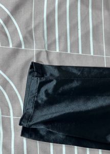 capri Satin Black Trousers