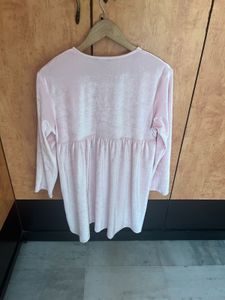 New freehand Pink Velvet Tunic Top