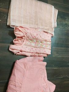 Pink Kurta Set with Dupatta