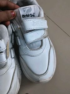 White Action Sports Shoes