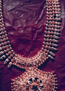 Pure Gold Spray Antique Copper Based Necklace