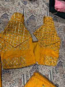 Yellow Embroidered Lehenga Choli Set