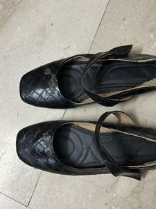 Branded Black Leather Bellies