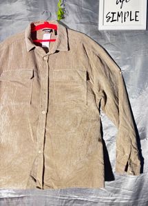 Man's Corduroy Button-Up Shirt