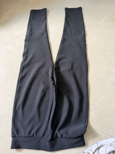 Stylish Black Mesh Detail Pants