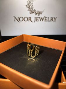 Unique Gold Tone Statement Ring
