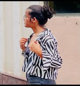 Trendy Zebra Print Shirt