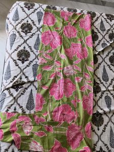 Green Floral Kurta
