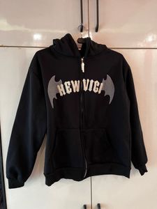 Black Bat Zip-Up Hoodie