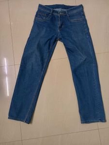 Classic Blue Denim Straight Fit Jeans
