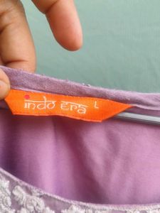 Purple Embroidered Kurta set