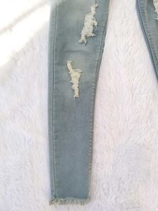 Ripped High-Waisted Jeans