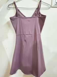 Stylish Purple Mini Dress