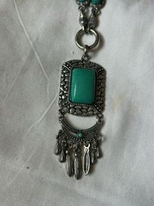 Boho Turquoise Pendant Necklace