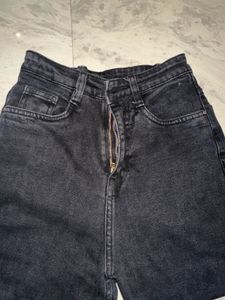 Black Denim Shorts